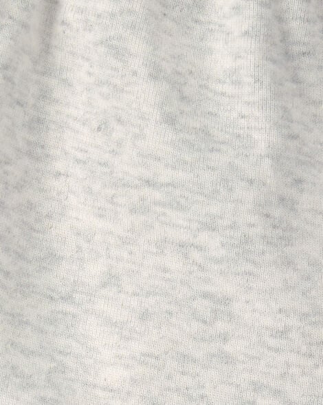 Carter's light grey pants fabric close-up - soft cotton blend texture